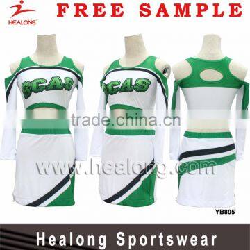 Girls Dresses Tops For Women 2016 Cheerleading Dress Jersey Uniform Shirts Wholesale