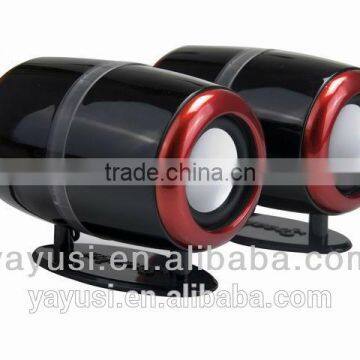 2.0-ch Best Super Bass Speaker ,passive Type Mini Portable Mp3 Music Player Speaker With Led Light Flash photo-2