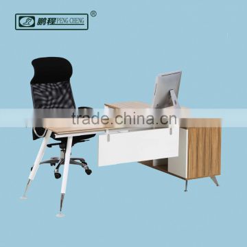 New High end Long shaped Modern wood furniture Executive desk