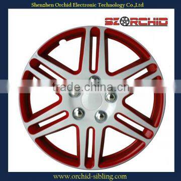 plastic bi-colour 14 hubcap with abs+pc material