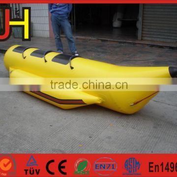 0.9mm PVC Material Single Tube Inflatable Banana Boat / Flying Fish Boat