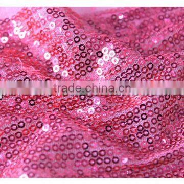 Newest Design Cheap Shiny Red Stretched Sequin Waterproof Upholstery Fabric photo-4