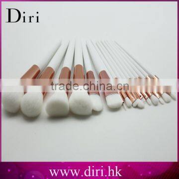 2016 new arrival factory mold make up brush set white acrylic handle makeup brush sets rose gold make up brush set in stock