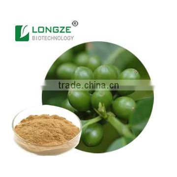 100% natural and pure green coffee bean extract with Chlorogenic 50%