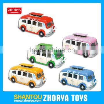 Zhorya 5 colors plastic mini Hamburger diecast car toys