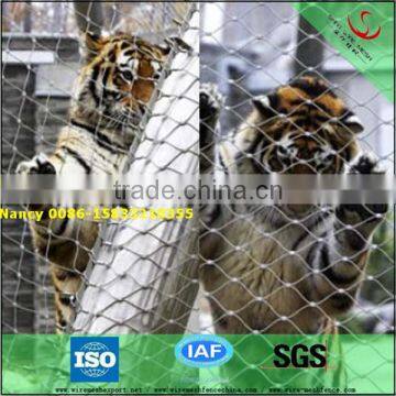 High quanlity flexible stainless steel cable rope mesh for zoo animal