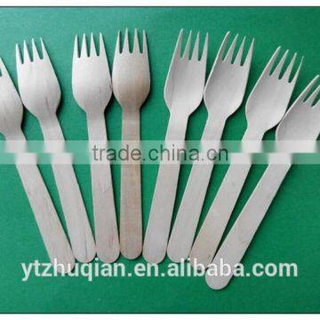 Wholesale disposable wooden cake fork