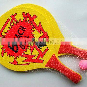 38*24*0.8cm wooden beach racket set game