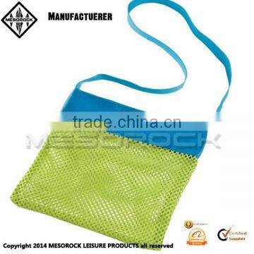 High quality beach mesh toy shoulder bag storage bag toy organizer