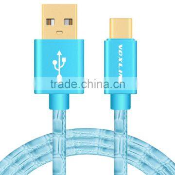 VOXLINK Crocodile Gold-Plated Type C Cable Data Charger Cable Type-C Cable