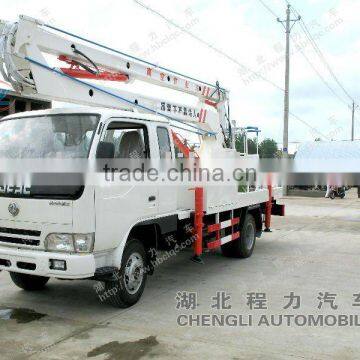 Dongfeng 4*2 telescoping bucket crane truck sale