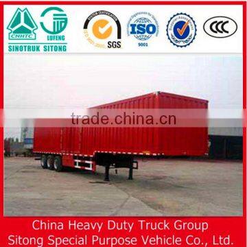 Side Curtain Semi Trailer Enclosed Cargo Trailer Box Trailer for Sale