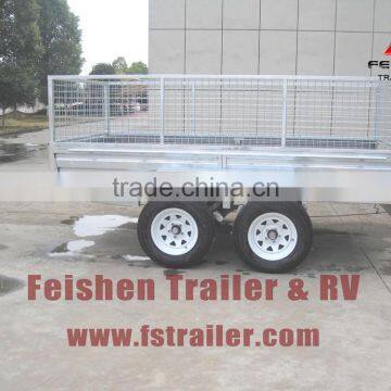 Hot dipped galvanized tandem cage trailer