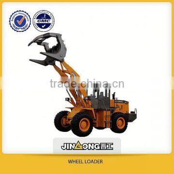 log wagon with gasoline power wood working loader 3.5ton capacity log loader ISO(JGM738)