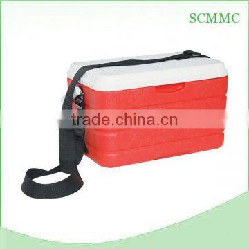 10L Plastic Movable Insulated Plastic Foam Cooler Bag Camping Fishing Ice Box with Strap