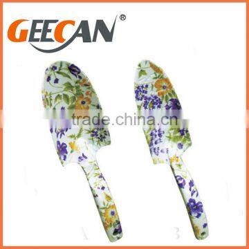 4 Pcs Garden Tool Set With Floral Printed Shovel,rake,fork photo-2