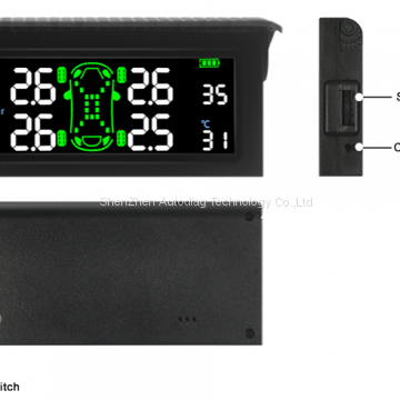 Vchecker Solar Wireless T501 Car TPMS Tire Pressure Monitoring System+4 Internal Sensors photo-3