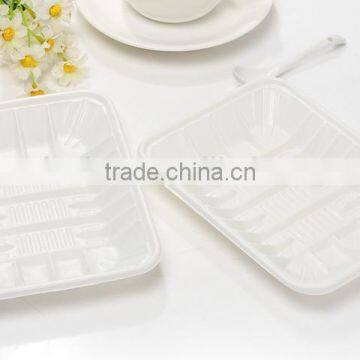 White Rectangle Disposable Plastic Food/fruit Frozen Packing Tray photo-2