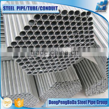 Straight seam q235 galvanized round steel conduit