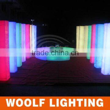 PE Plastic LED Inserted Rechargeable Light Up Pillar photo-3
