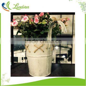 Beauty flower garden eco-friendly decorative metal galvanized flower buckets