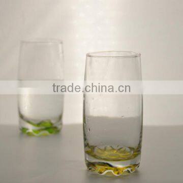 FDA Inspection Wholesale Bottom Colored Water Glass photo-2