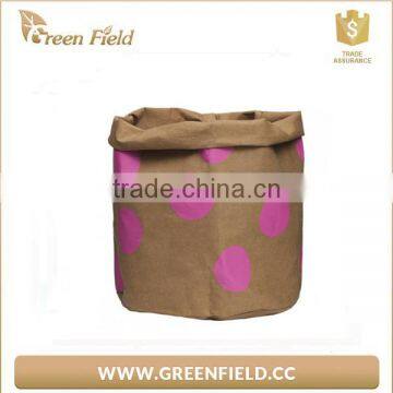 Green Field Nice Print Washable Kraft Paper Storage Bag