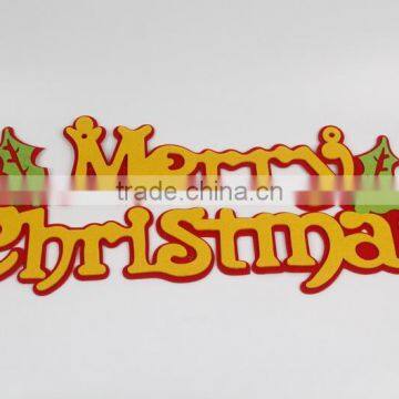 Merry Christmas Window listing Christmas decorations non-woven fabrics English Letters decorations