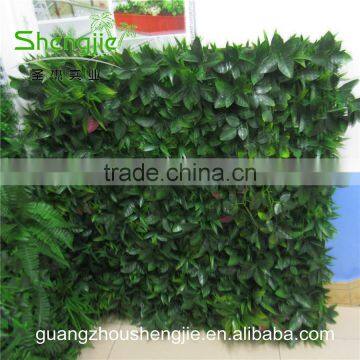 SJLJ013360 Direct Selling Artificial Leaves Wall / Fake Plastic Grass Wall for Wall Decoration photo-4