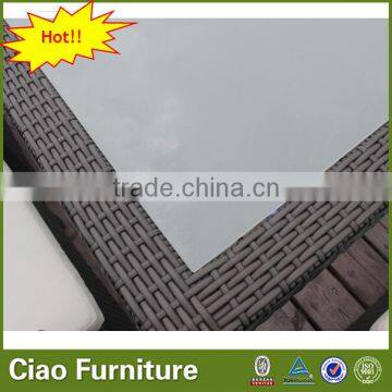 Hotel Outdoor Rattan Furniture Dining Table and Chairs Set photo-6