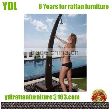 Youdeli beach swimming pool uv rattan shower furniture