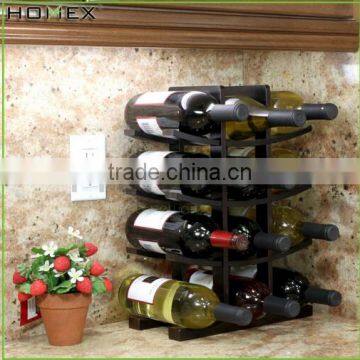 Wholesale 12-Bottle Natural Bamboo Wine Rack/Bamboo Antique Wine Rack /Homex_Factory