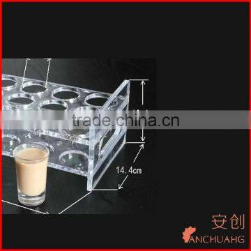 drinking cup holder_bpa free acrylic double wall wine glass with lid a