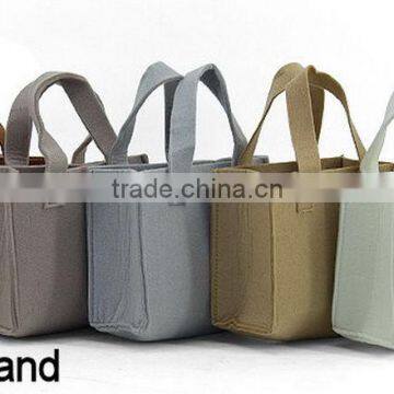 2017 new model customized logo eco friendly handmade felt non woven shopping bag women hand bag china suppliers