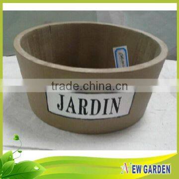 Fashionable Customzied Barrel Shape Wooden Different Types Flower Pots photo-3