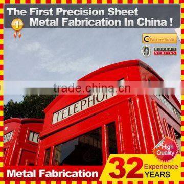 Antique Red Public Telephone Booth for Sale photo-4