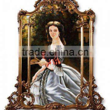 Baroque Style Frame With Handmade Oil Painting photo-2