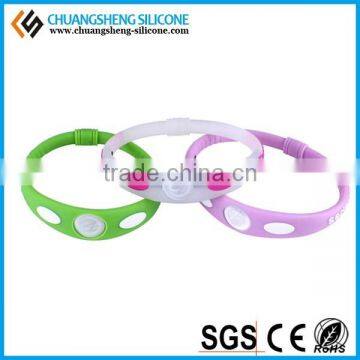 Fashional customized mosquito repellent dispeller bracelet for wedding part gifts