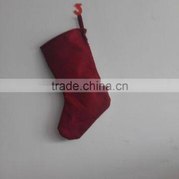 2017 Amazon Hot Custom Felt Fabric Christmas Gift Hanger Santa Christmas Stocking in Stock photo-5