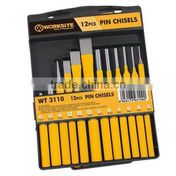 WT3110 Worksite Brand Hand Tools 12pcs Pin Chisel Set photo-2
