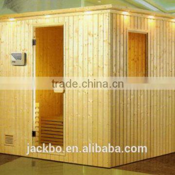 Factory supply solid wooden double layer traditional sauna room for outdoor used