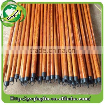 Manufactuer wholesale wooden mop sticks durable round broom handle PVC coated wooden mop handle in high quality