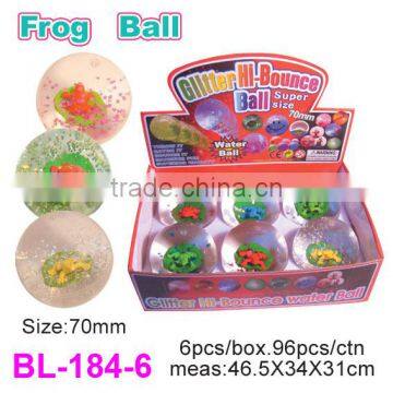 Promotional Glitter Frog Bounce Ball/Hi Glitter Bounce Ball