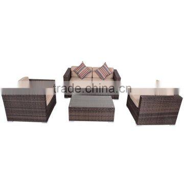 4-piece Wicker Garden Patio Furniture Sofa Set