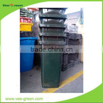 240L Wheeled Lobby waste bin with Lid / garbage bin / dust bin