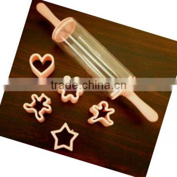 CC-0852 Plastic cookie cutter with rolling pin/Cookie Tools