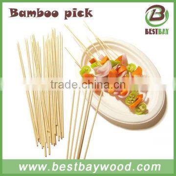 Bamboo Skewer With Custom Logo , Disposable Bamboo Skewer 600 x6 mm photo-3