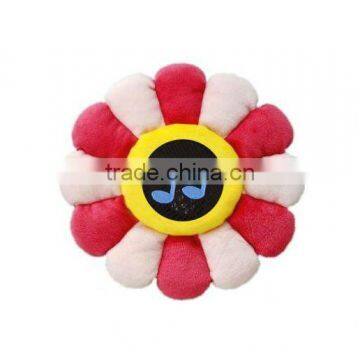 Cute Flower Shape Plush Music Cushion Speaker