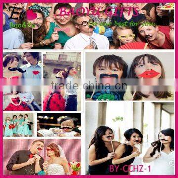 76 Pcs/Set Fashion Funny Photo Booth Props Hat Mustache On A Stick Wedding Birthday Party Favor Wedding Props Wedding Decoration photo-5