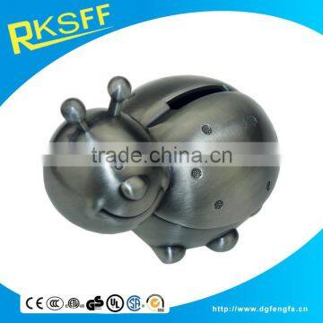 Zinc Alloy so Cute Beetle Coin Box for Decoration Home or Children Gift photo-3
